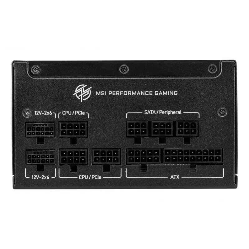 MSI MPG A850GS PCIE5 maitinimo blokas 850 W 24-pin ATX ATX juodas