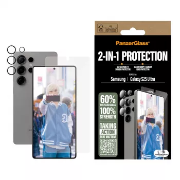 PanzerGlass ® 2-in-1 Apsaugos rinkinys Samsung Galaxy S25 Ultra