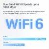 Mercusys HALO H70X belaidis maršrutizatorius Dual-Band Wi-Fi 6 tinklo sistema (2 vnt.)