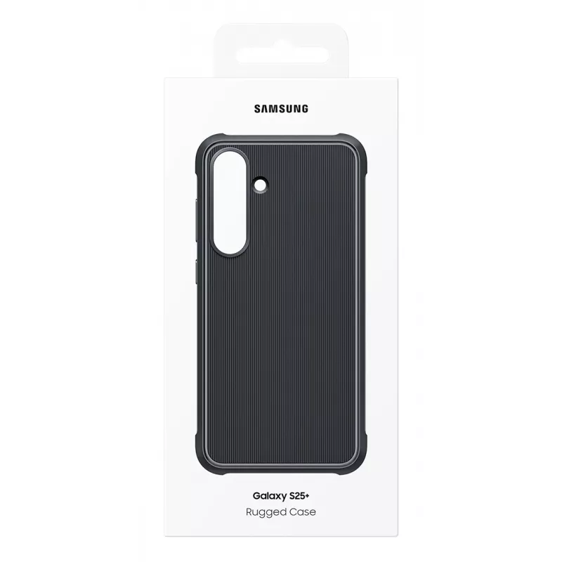 Samsung EF-RS936 patvarus dėklas Galaxy S25+, TPU/polikarbonatas, juodos spalvos