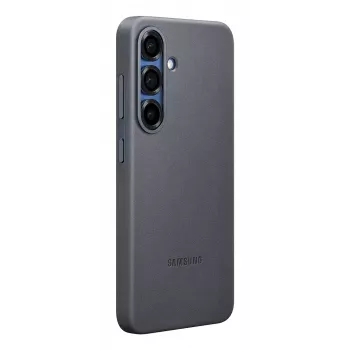 Dangtelis Samsung Galaxy S25 dirbtinės odos, juodas