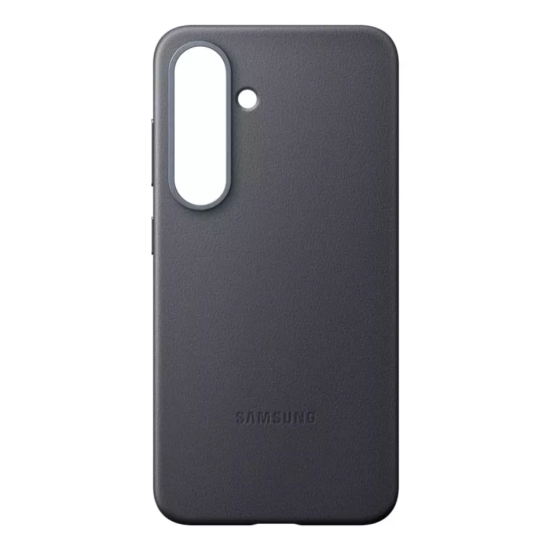 Dangtelis Samsung Galaxy S25 dirbtinės odos, juodas