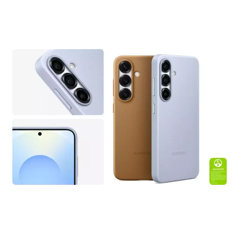 Dangtelis Samsung Galaxy S25 dirbtinės odos, juodas