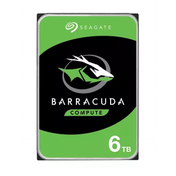 Seagate BarraCuda 6TB vidinis kietasis diskas 5400 RPM 256 MB 3.5 colio Serial ATA III