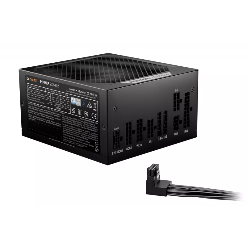 be quiet! POWER ZONE 2 1000W maitinimo blokas 20+4 pin ATX ATX juodas