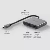 USB Type-C stotelė TP-Link UH3020C — 3 prievadai (HDMI, USB-A, USB-C), 5 Gbit/s, HDMI 4K@60Hz, PD iki 100W, aliuminis, 0,18 m laidas