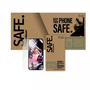 PanzerGlass SAFE. by ® Ekrano apsauga iPhone 17e | 16e | 14 | 13 | 13 Pro | Ultra-Wide Fit