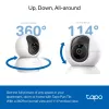 TP-Link Tapo Pan/Tilt AI 3K 5MP belaidė IP stebėjimo kamera, 2,4 GHz, 360°