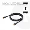 CLUB3D DisplayPort™ 2.1 DP54™ VESA® sertifikuotas laidas 8K120Hz 3m
