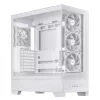 PC korpusas ASUS A31 Plus TG ARGB WHITE Midi Tower — ATX, grūdintas stiklas, ARGB, 3x120 mm + 1x120 mm ventiliatoriai, 38 cm GPU, 165 mm CPU aušintuvas