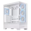 PC korpusas ASUS A31 Plus TG ARGB WHITE Midi Tower — ATX, grūdintas stiklas, ARGB, 3x120 mm + 1x120 mm ventiliatoriai, 38 cm GPU, 165 mm CPU aušintuvas