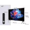 Televizorius TCL V6C 43 colių 4K Ultra HD DLED, Direct-LED, Google TV, HDR10+, 3840×2160, 60Hz, 20W