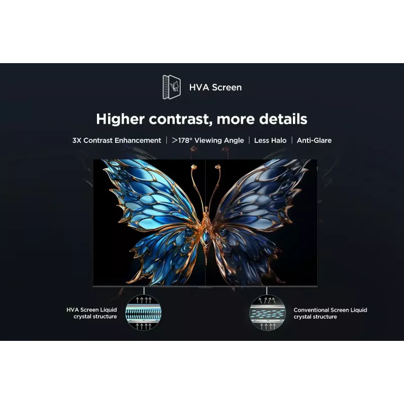 Televizorius TCL V6C 43 colių 4K Ultra HD DLED, Direct-LED, Google TV, HDR10+, 3840×2160, 60Hz, 20W
