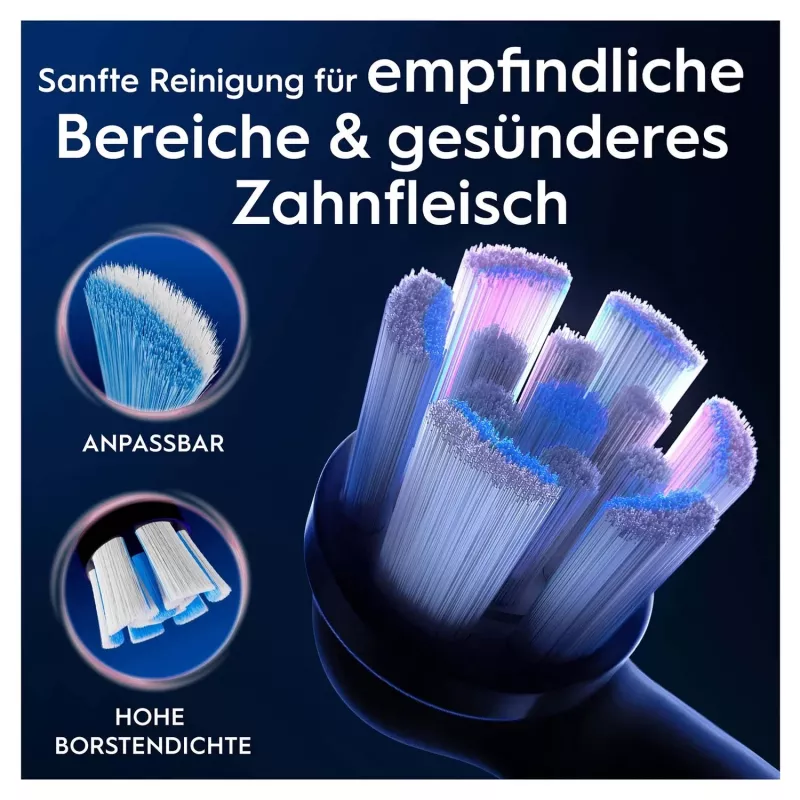 Oral-B 194631 šepetėlio galvutė 4 vnt. Juoda