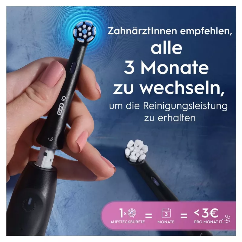 Oral-B 194631 šepetėlio galvutė 4 vnt. Juoda