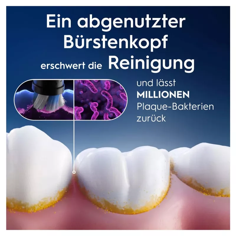 Oral-B 194631 šepetėlio galvutė 4 vnt. Juoda