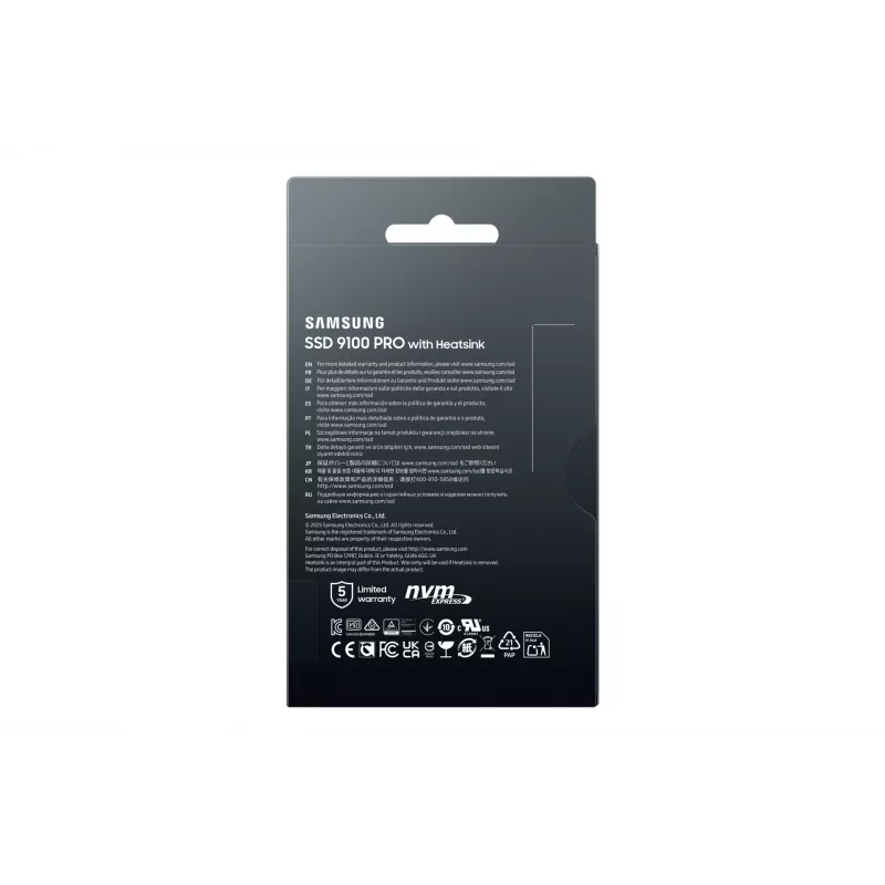 Samsung 9100 PRO Heatsink PCIe 5.0 NVMe M.2 SSD - 2 TB