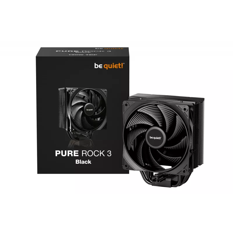 be quiet! Pure Rock 3 Black procesoriaus oro aušintuvas 12 cm 1 vnt.