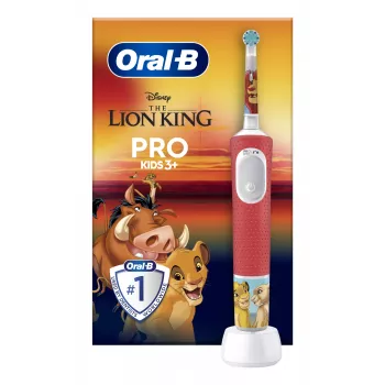 Oral-B Kids VITALITYPROLIONK elektrinis dantų šepetėlis vaikams, besisukantis-osciliuojantis, įvairiaspalvis