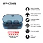 Ausinės Sony WF-C710N CE7 belaidės True Wireless, Bluetooth 5.3, ANC, IPX4, 8.5/12 h atkūrimas, stiklo mėlyna