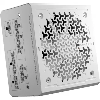 CORSAIR RMe Series RM750e – 750 W, pilnai modulinis, mažatriukšmis ATX maitinimo šaltinis, baltas