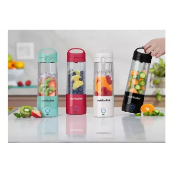 Nešiojamas blenderis NUTRIBULLET Portable 0,475 L – violetinis, 2000 mAh baterija, Tritan dubuo