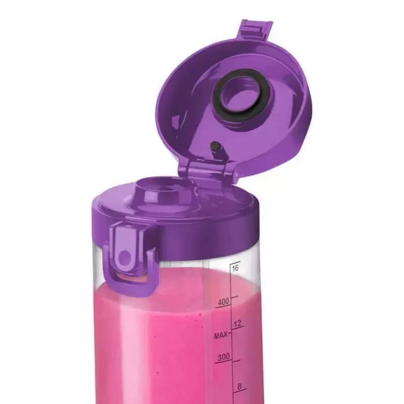 Nešiojamas blenderis NUTRIBULLET Portable 0,475 L – violetinis, 2000 mAh baterija, Tritan dubuo