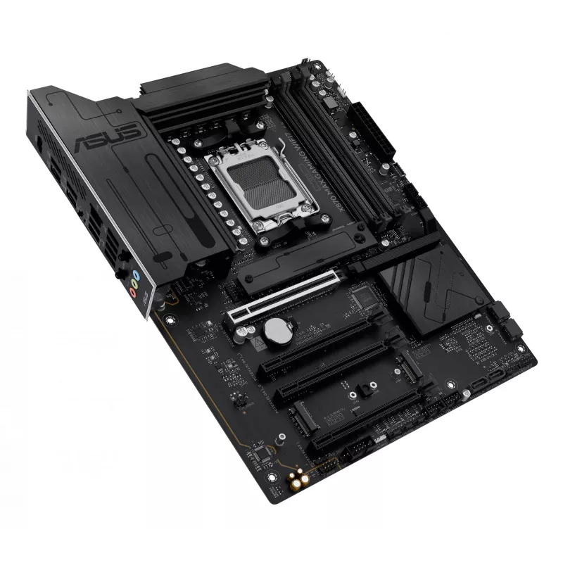 Motininė plokštė ASUS X870 MAX GAMING WIFI7 ATX — AMD X870, Socket AM5, DDR5, 4 DIMM, 256 GB, Wi‑Fi 7, Bluetooth 5.4, 3 M.2, 2x USB4 Gen3x2