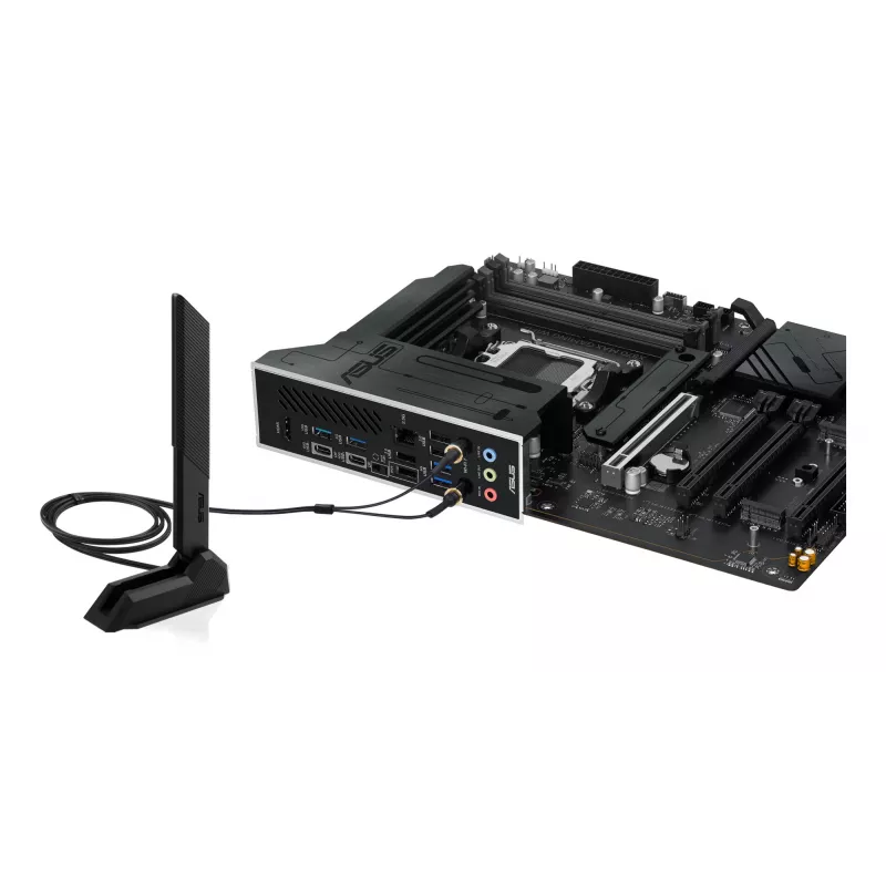 Motininė plokštė ASUS X870 MAX GAMING WIFI7 ATX — AMD X870, Socket AM5, DDR5, 4 DIMM, 256 GB, Wi‑Fi 7, Bluetooth 5.4, 3 M.2, 2x USB4 Gen3x2