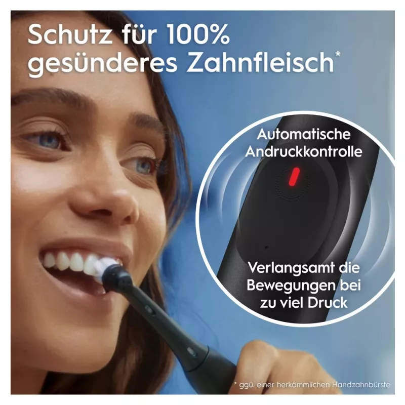 Elektrinis dantų šepetėlis Oral-B iO Series 2 Duo juodas rožinis įkraunamas su išmaniuoju slėgio jutikliu