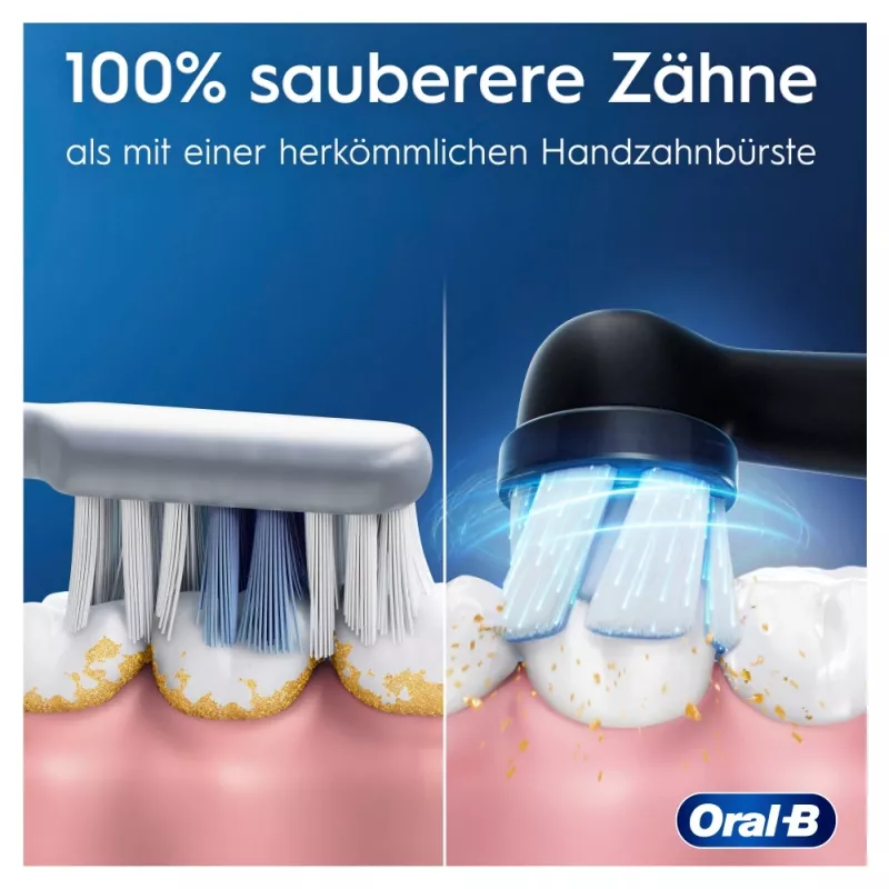 Elektrinis dantų šepetėlis Oral-B iO Series 2 Duo juodas rožinis įkraunamas su išmaniuoju slėgio jutikliu
