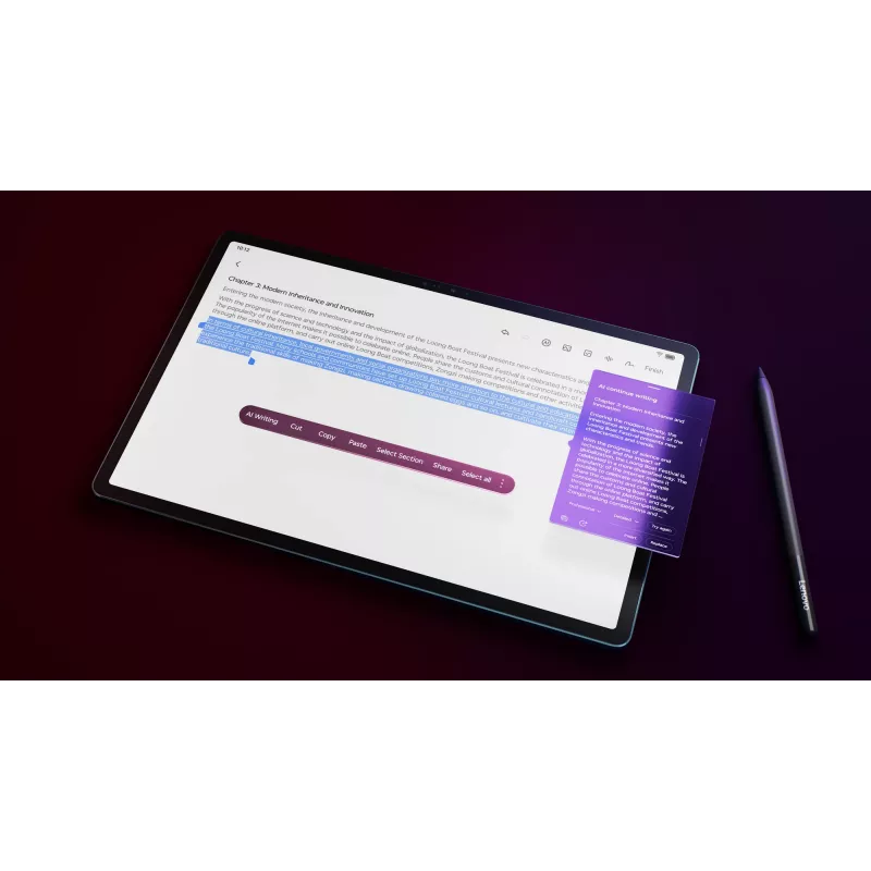 Planšetinis kompiuteris Lenovo Yoga Tab Plus Snapdragon 256 GB 32,3 cm (12,7 col.) 16 GB Wi-Fi 7 (802.11be) Android 14 Teal