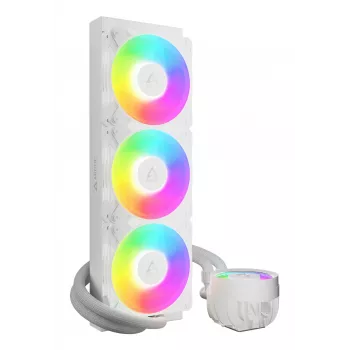 ARCTIC Liquid Freezer III Pro 360 A-RGB (Balta) – Daugialypis viskas viename CPU vandens aušintuvas su A-RGB