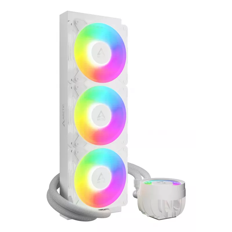 ARCTIC Liquid Freezer III Pro 360 A-RGB (Balta) – Daugialypis viskas viename CPU vandens aušintuvas su A-RGB