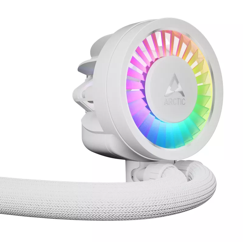 ARCTIC Liquid Freezer III Pro 360 A-RGB (Balta) – Daugialypis viskas viename CPU vandens aušintuvas su A-RGB