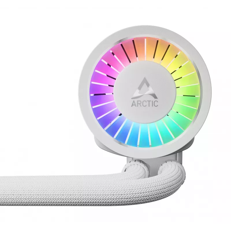 ARCTIC Liquid Freezer III Pro 360 A-RGB (Balta) – Daugialypis viskas viename CPU vandens aušintuvas su A-RGB