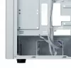 Kompiuterio korpusas Cooler Master Elite 502 Midi Tower Baltas — ATX, 3× 120mm priekyje, 120mm gale, maitinimo šaltinis apačioje, palaiko 2,5 colio/3,5 colio diskus