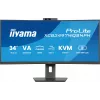 Monitorius iiyama ProLite XCB3497WQSNPH-B1 86,4 cm (34 inch) 3440x1440 UltraWide Quad HD LED lenktas