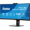Monitorius iiyama ProLite XCB3497WQSNPH-B1 86,4 cm (34 inch) 3440x1440 UltraWide Quad HD LED lenktas