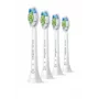 Philips HX6064/87 Optimal White dantų šepetėlio antgaliai – 4 vnt., balti, vidutinio kietumo šereliai
