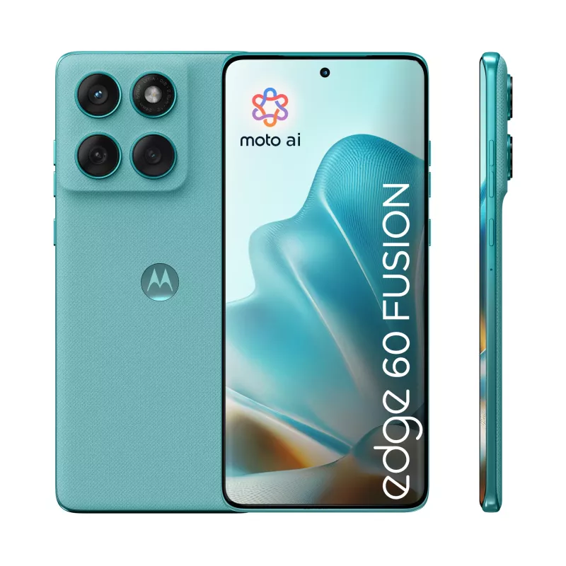 Mobilusis telefonas Motorola edge 60 fusion 16,9 cm (6,67 colio) Dual SIM Android 15 5G USB Type-C 8 GB 256 GB 5200 mAh Turquoise