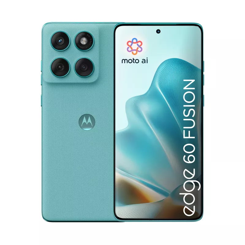 Mobilusis telefonas Motorola edge 60 fusion 16,9 cm (6,67 colio) Dual SIM Android 15 5G USB Type-C 8 GB 256 GB 5200 mAh Turquoise
