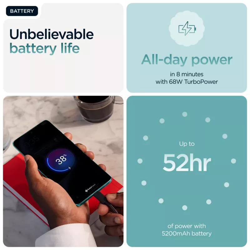 Mobilusis telefonas Motorola edge 60 fusion 16,9 cm (6,67 colio) Dual SIM Android 15 5G USB Type-C 8 GB 256 GB 5200 mAh Turquoise