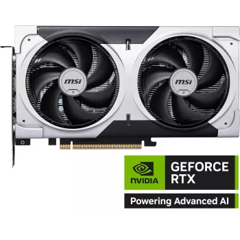 Vaizdo plokštė MSI GeForce RTX 5060 Ti 8 GB GDDR7, PCIe 5.0, 4608 CUDA, 2602 MHz boost, 128 bit, 2 ventiliatoriai, 180 W