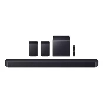 Samsung HW-Q990F garso juosta 11.1.4 kanalų, 756 W, juoda, belaidis žemų dažnių garsiakalbis, HDMI, Wi‑Fi