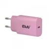 CLUB3D 2 vnt USB-C įkroviklis 30 W, baltas, vidaus, AC, rožinis