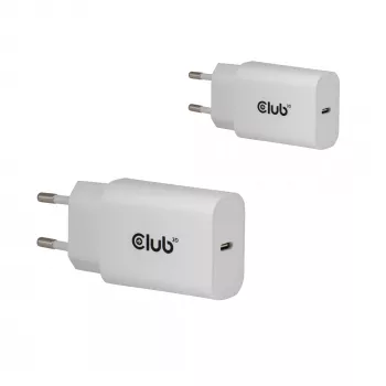 USB-C įkroviklių rinkinys 2 vnt. CLUB3D CAC-3020, 30 W, baltas