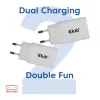 USB-C įkroviklių rinkinys 2 vnt. CLUB3D CAC-3020, 30 W, baltas