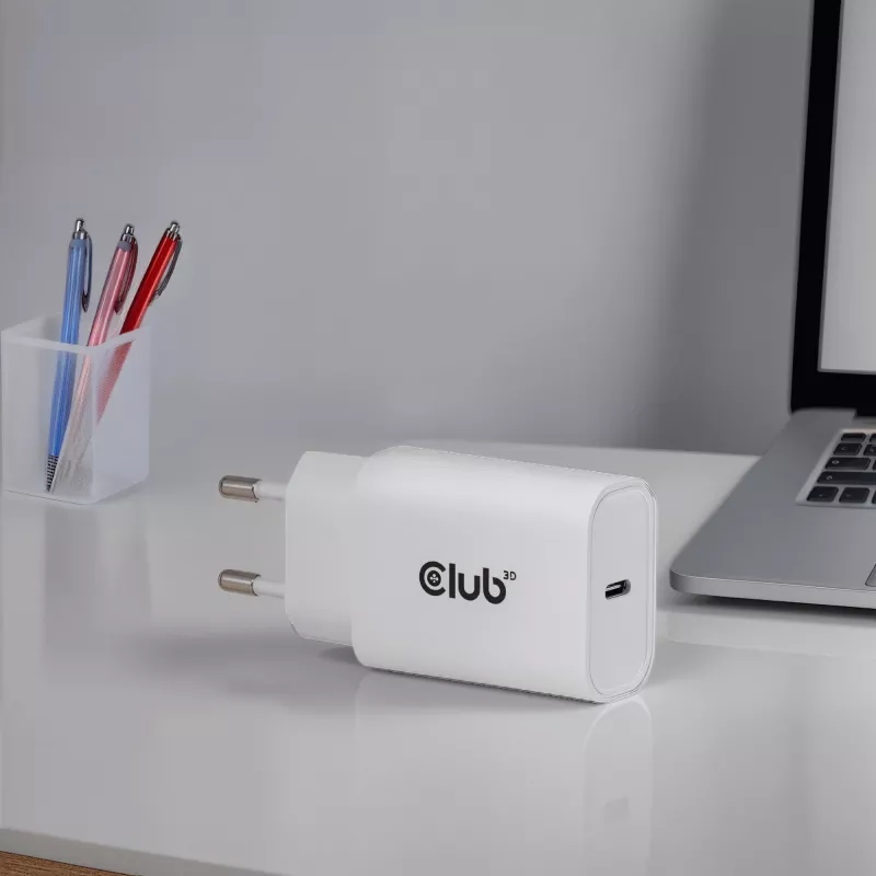 USB-C įkroviklių rinkinys 2 vnt. CLUB3D CAC-3020, 30 W, baltas