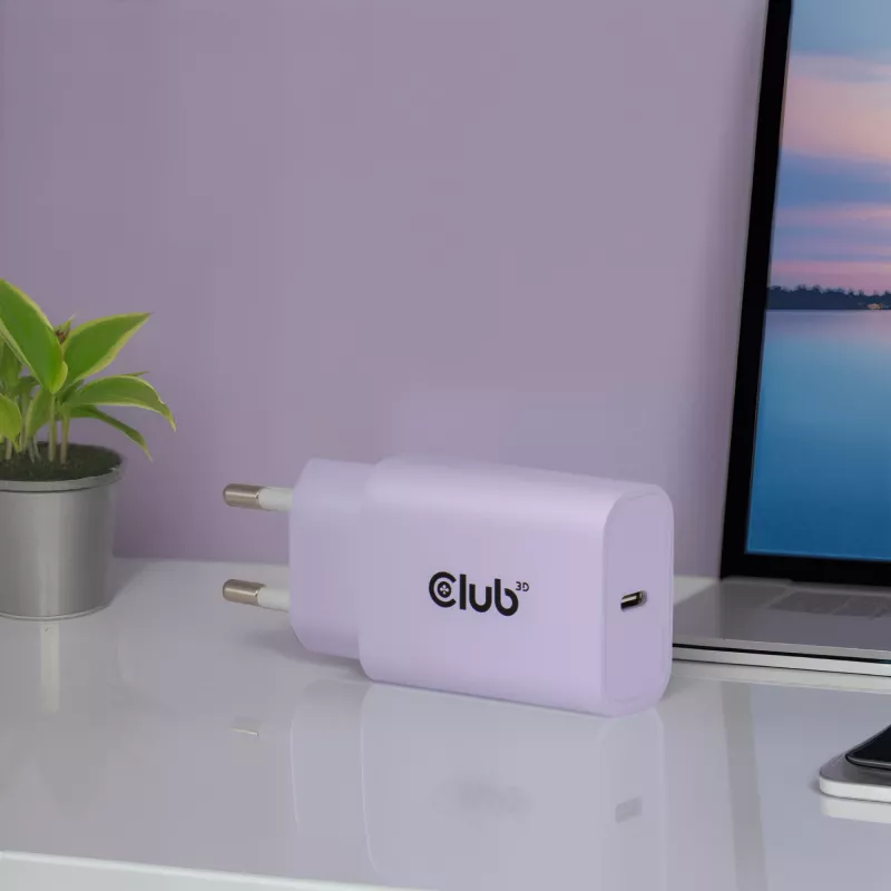Club 3D USB-C įkroviklis 30W 2 vnt. komplektas kompaktiškas telefonams ir planšetėms